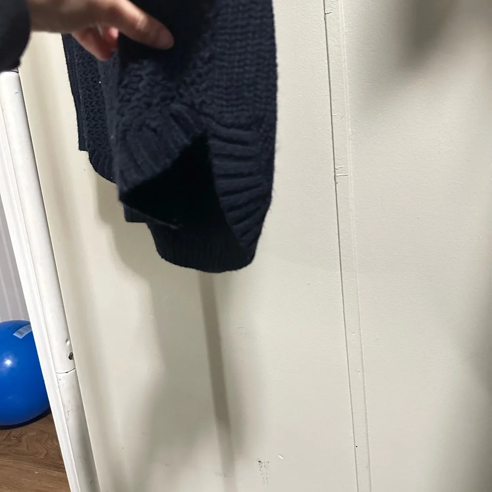 Pinque Navy Blue Knit Scoop Neck Sweater Size large - Picture 6 of 6